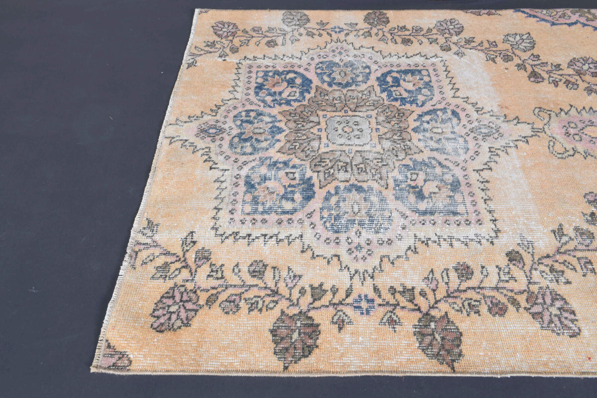 4x5 Handmade Vintage Oushak Area Rug