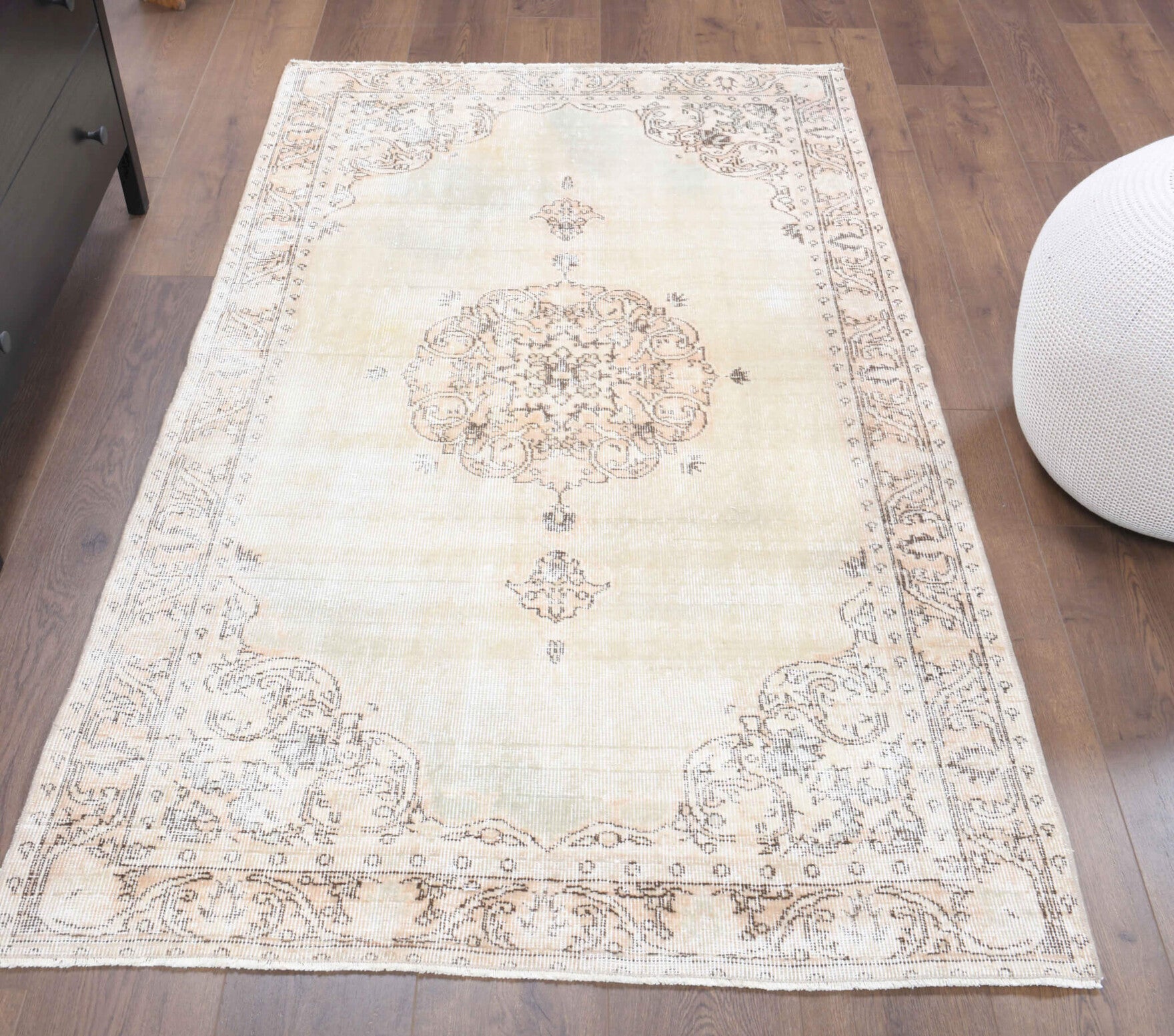 4x6 Handmade Vintage Area Rug