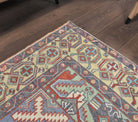 114x169 cm vintage Anatolian area rug – Nergisever, low pile, wool
