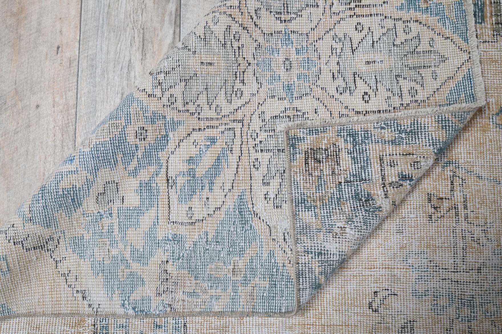 125x183 cm vintage Anatolian area rug – Fidansultan, low pile, wool