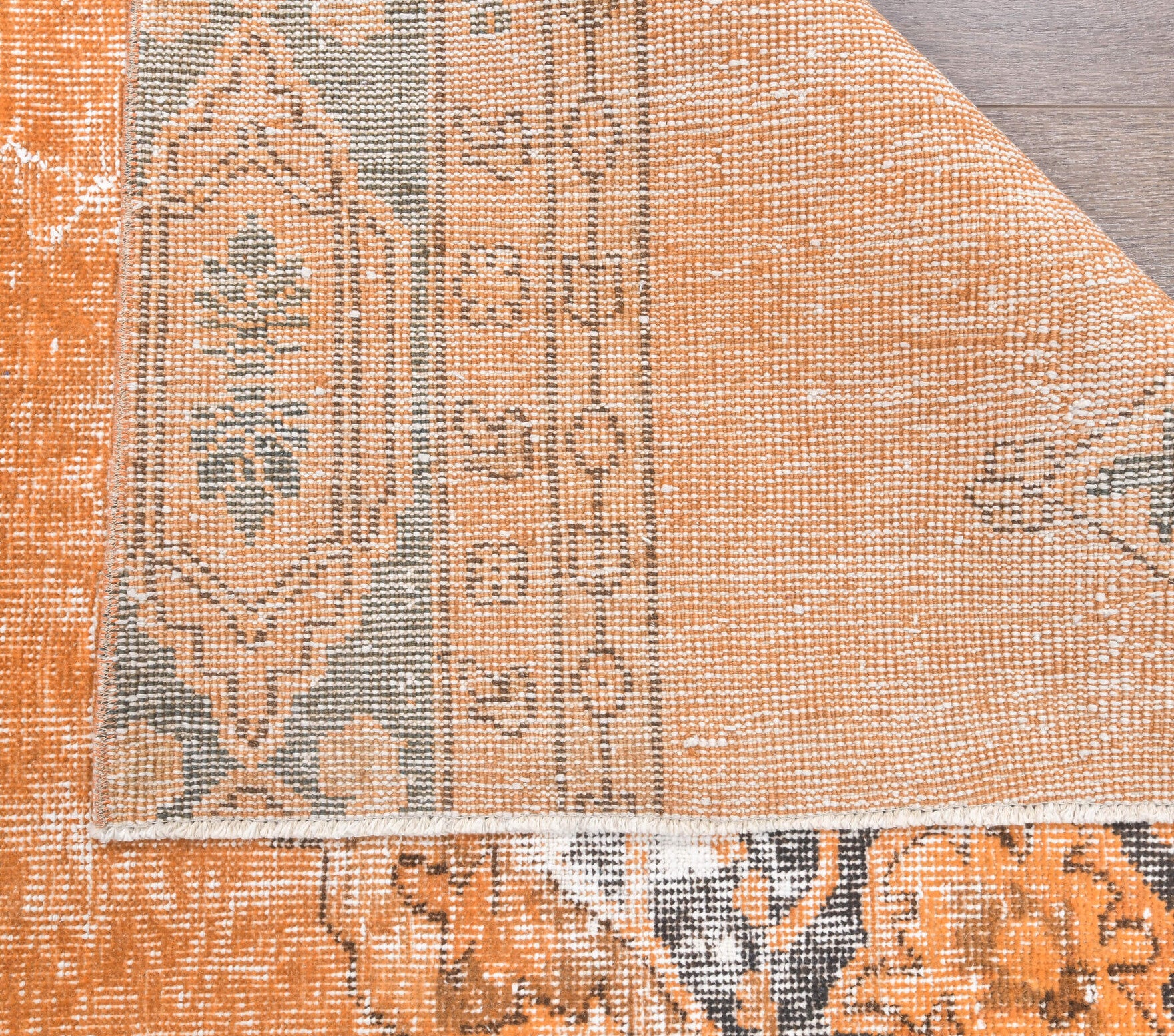 125x176 cm vintage Anatolian area rug – Isonoma, low pile, wool