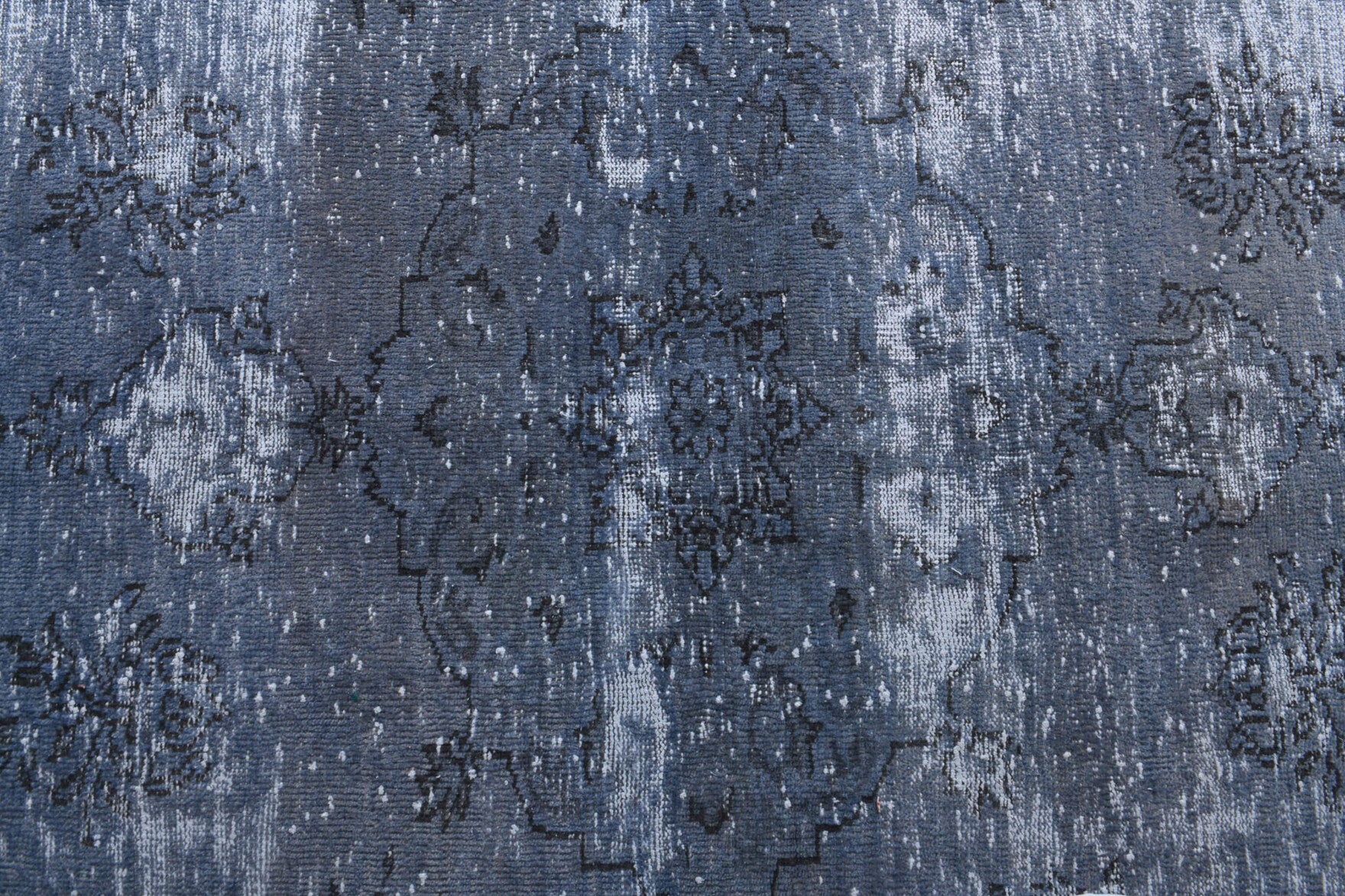 116x223 cm overdyed vintage Anatolian area rug – Damlapare, low pile, wool