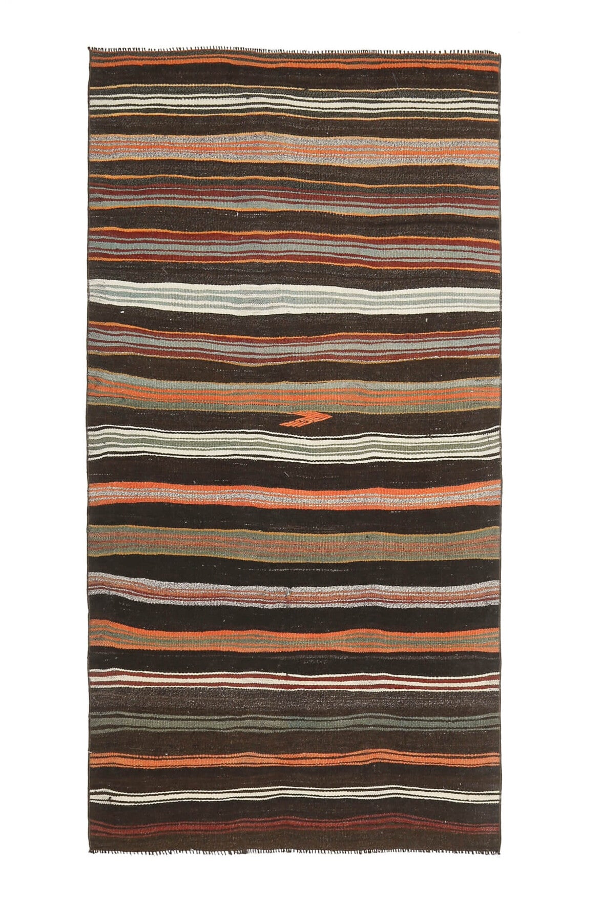 4x7 Handmade Vintage Area Rug
