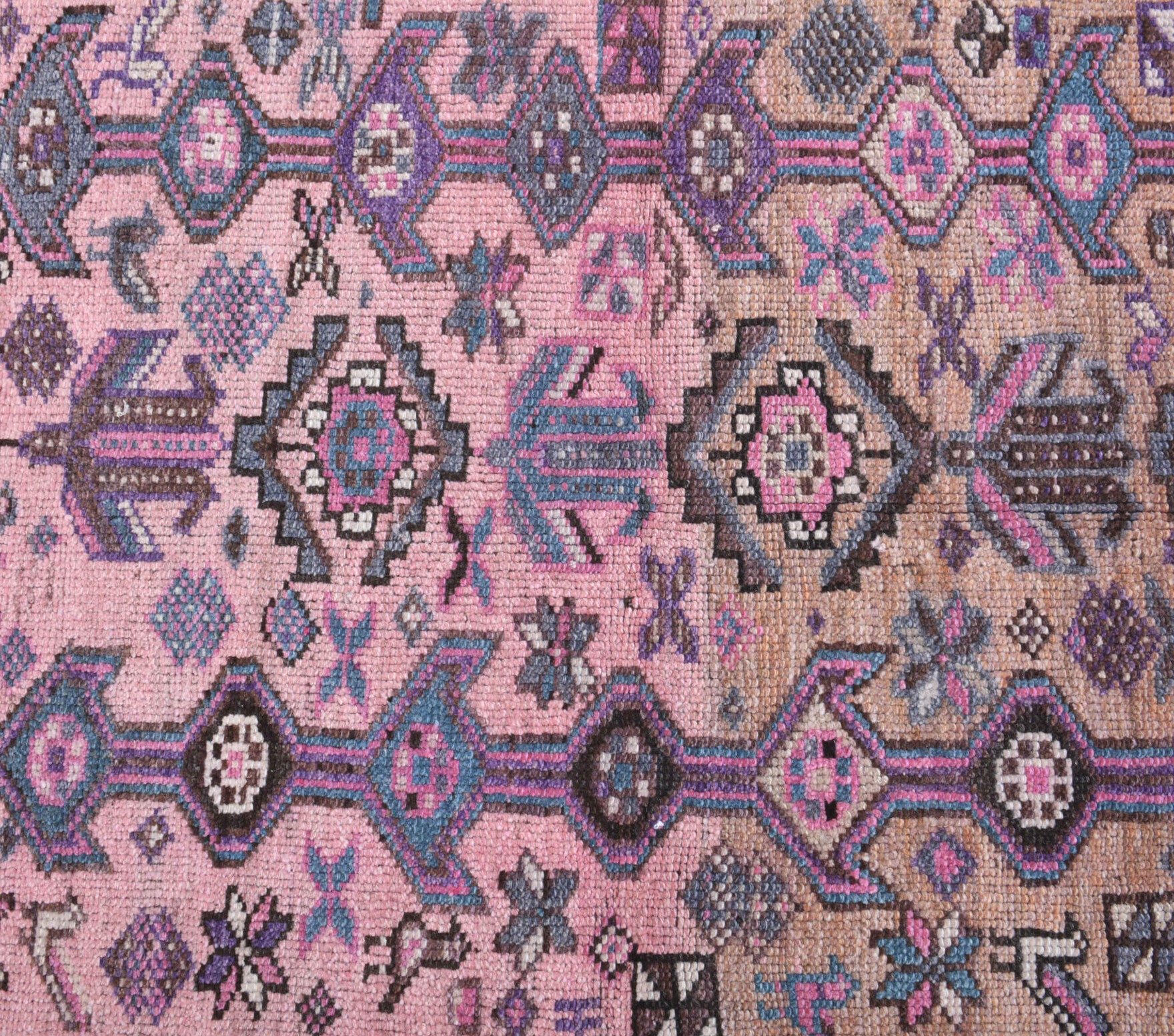 120x206 cm vintage Turkish area rug – Cansultan, low pile, wool