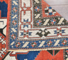 Glykotima rug: 1970s handmade Turkish rug with geometric motifs