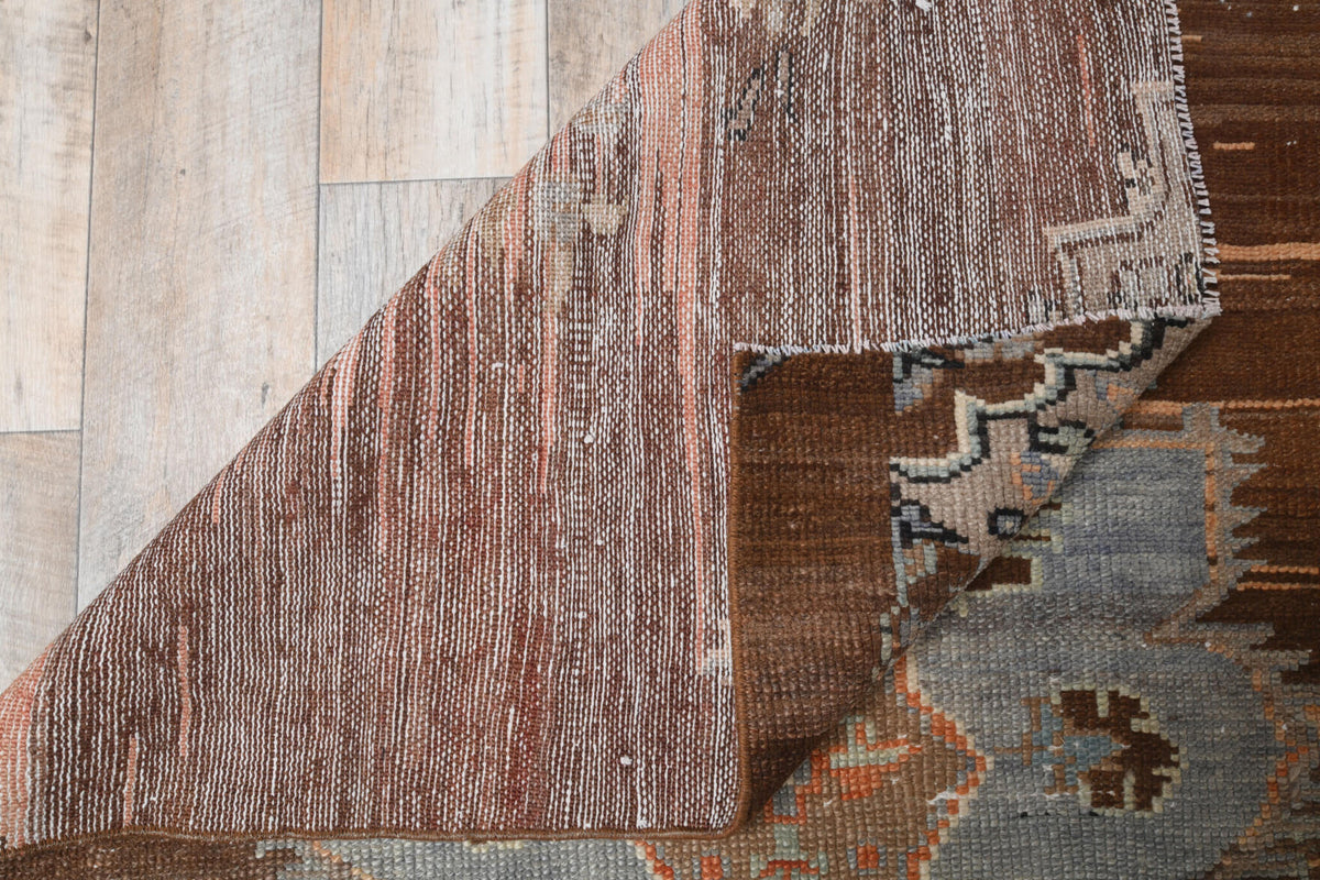 131x210 cm vintage Anatolian area rug – Galenocharis, low pile, wool