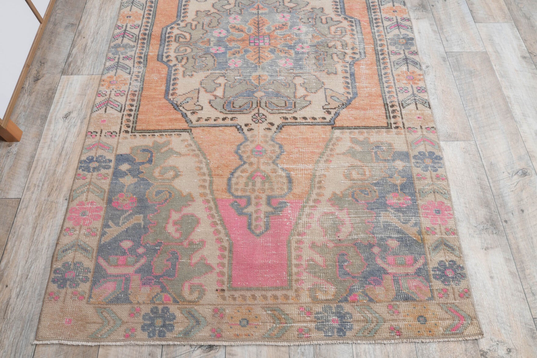 One-of-a-kind 1970s Anatolian vintage area rug in wool, 4' x 7'1"