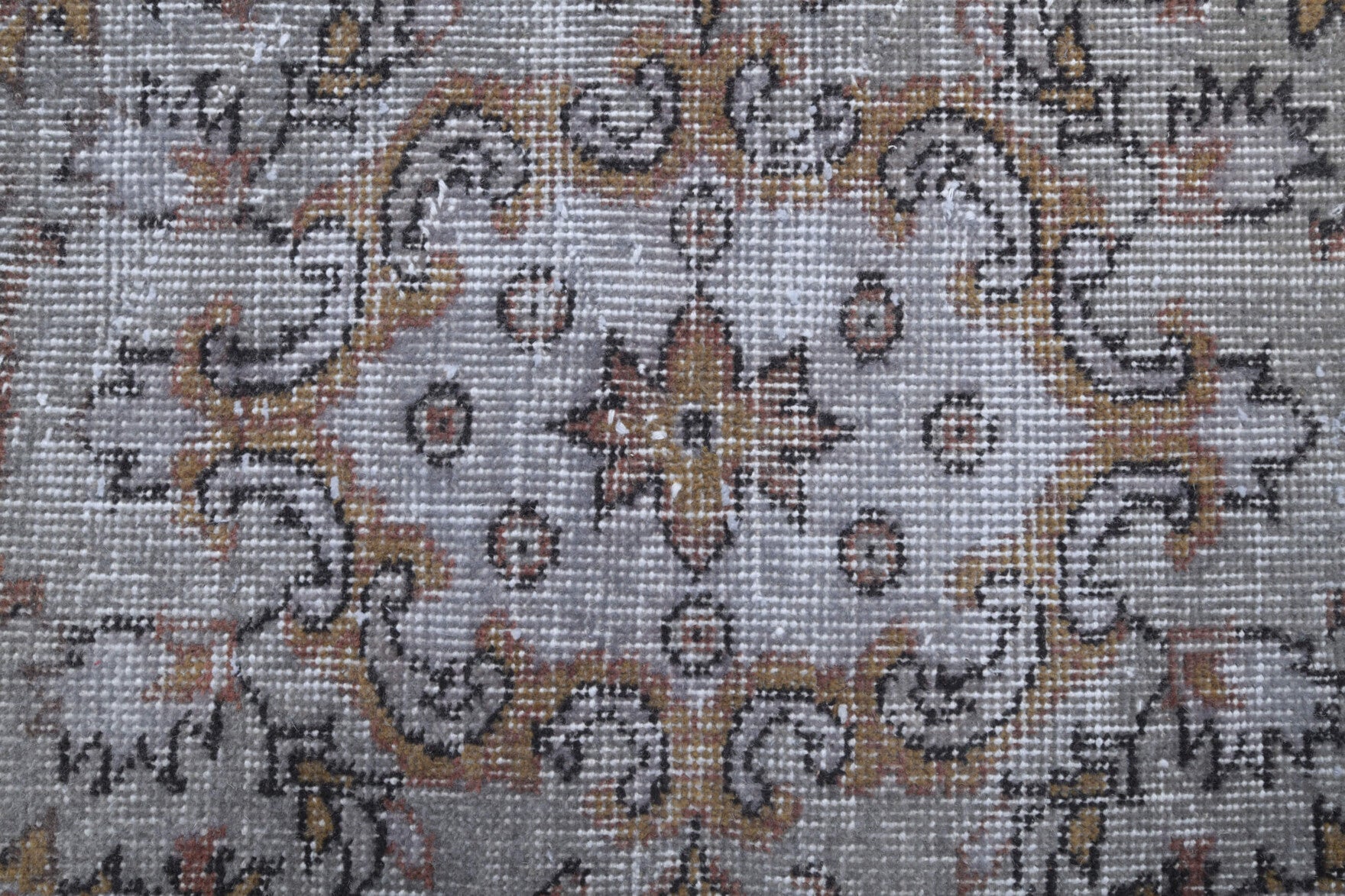 Eudora rug: 1970s handmade Anatolian rug with oriental motifs and cotton backing