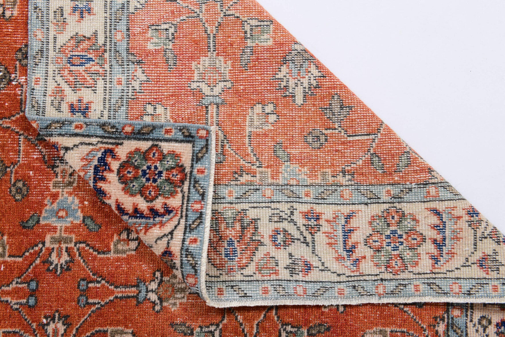 One-of-a-kind 1970s Anatolian vintage area rug in wool, 3'10" x 7'4"