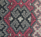 Hebe rug: 1970s handmade Anatolian rug with geometric motifs and cotton backing