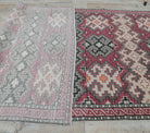 Authentic Anatolian vintage area rug (1970s) with geometric design – one-of-a-kind at Fame Rugs