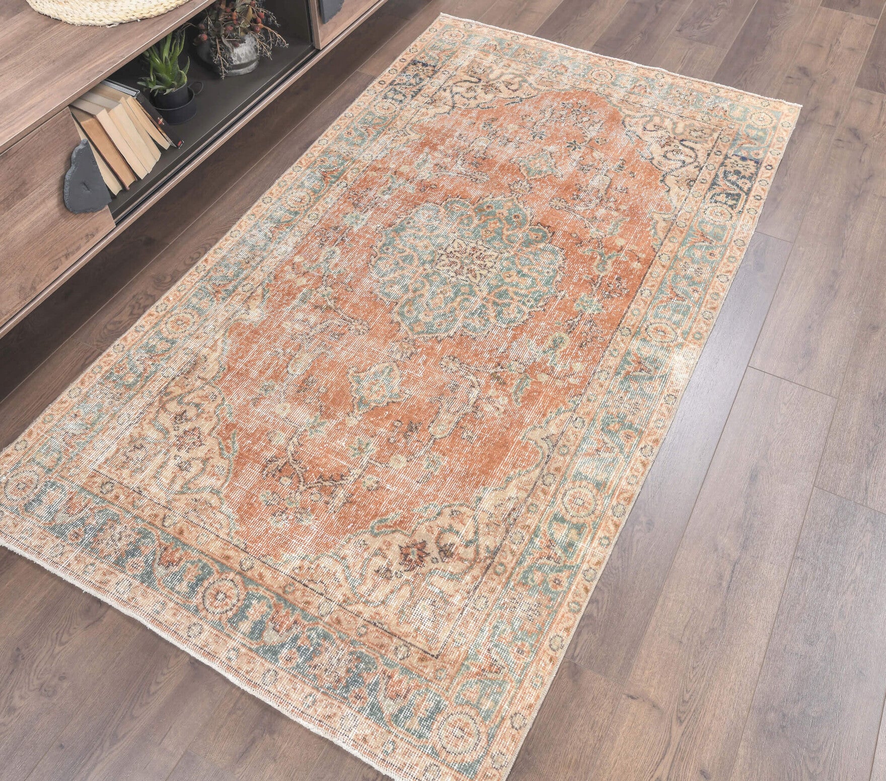 One-of-a-kind 1970s Anatolian vintage area rug in wool, 3'9" x 6'9"