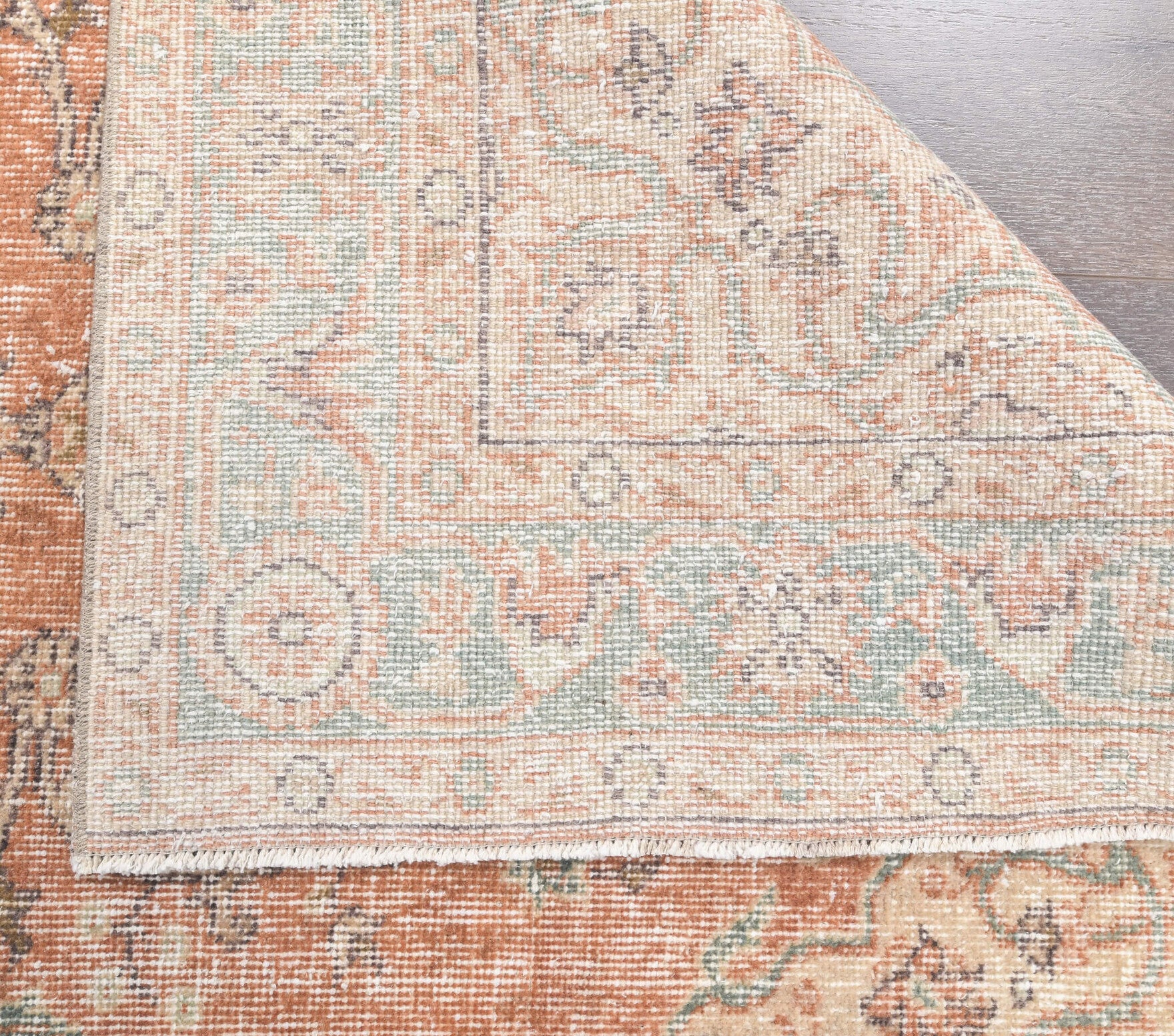 115x206 cm vintage Anatolian area rug – Isikruh, low pile, wool