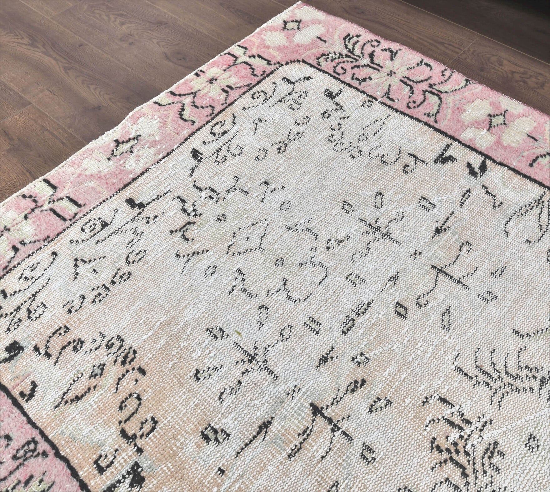 One-of-a-kind 1970s Anatolian vintage area rug in wool, 3'9" x 6'7"