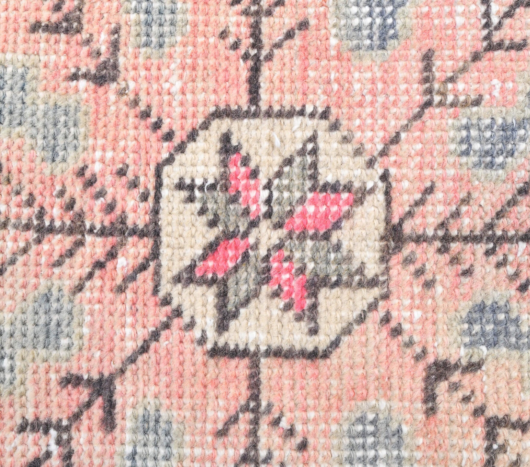 One-of-a-kind 1970s Anatolian vintage area rug in wool, 3'11" x 7'1"