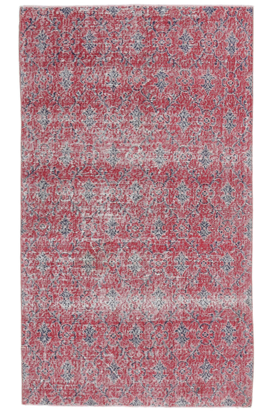 4x7 Vintage Turkish Handmade Anatolian Area Rug