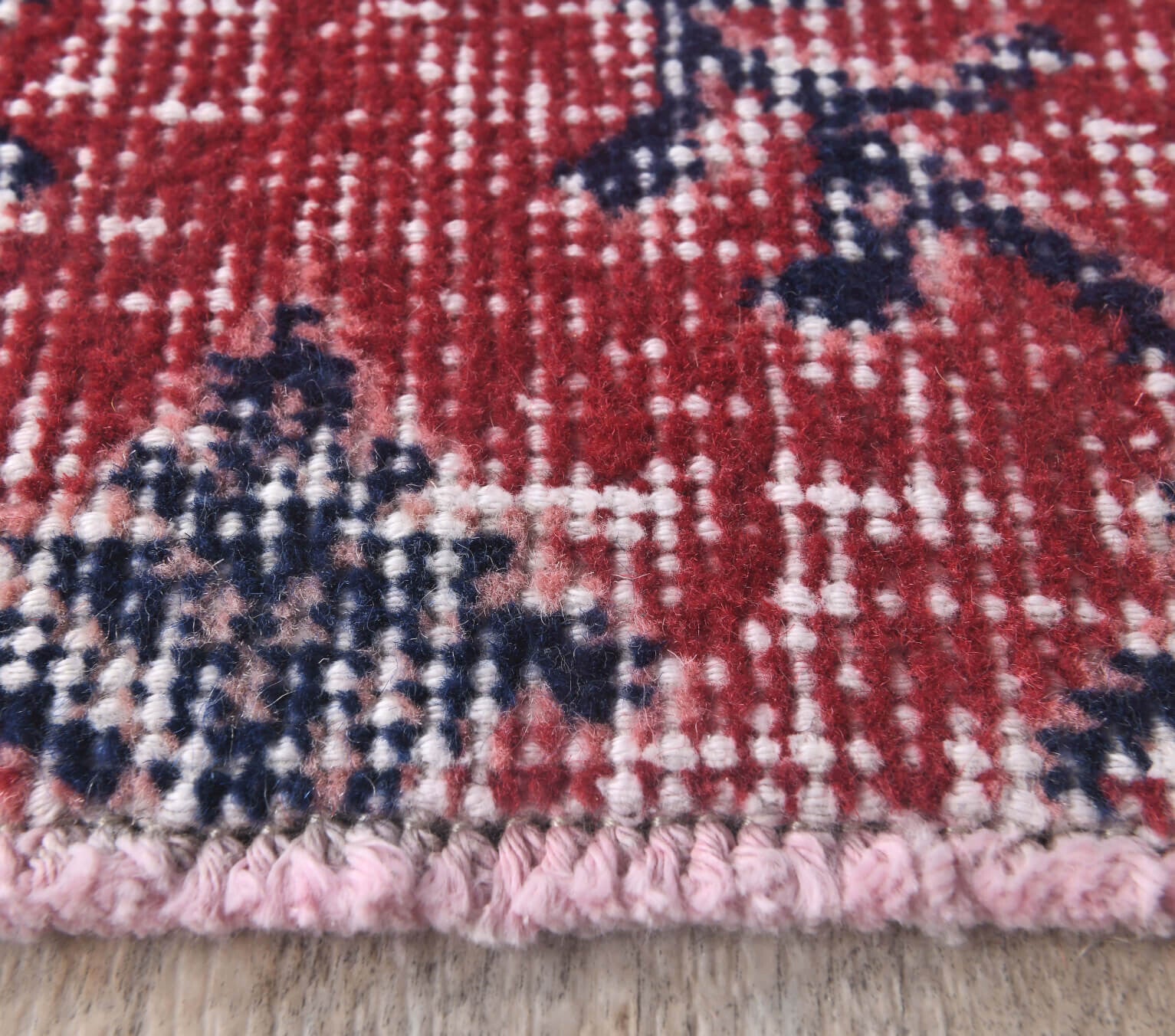 Esensad rug: 1970s handmade Anatolian rug with ikat motifs and cotton backing