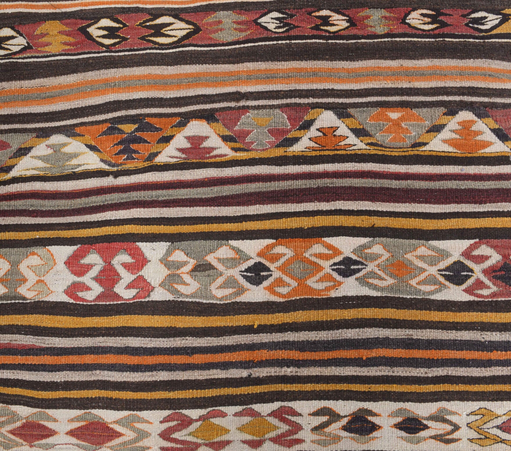 107x241 cm vintage Anatolian kilim rug – Ceylantac, flatweave, wool