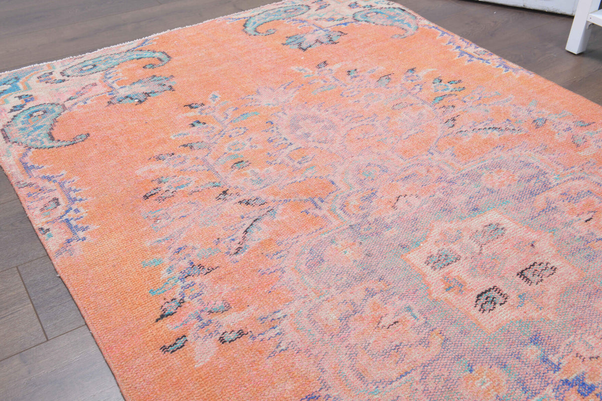 123x235 cm vintage Anatolian area rug – Dilsadnur, low pile, wool