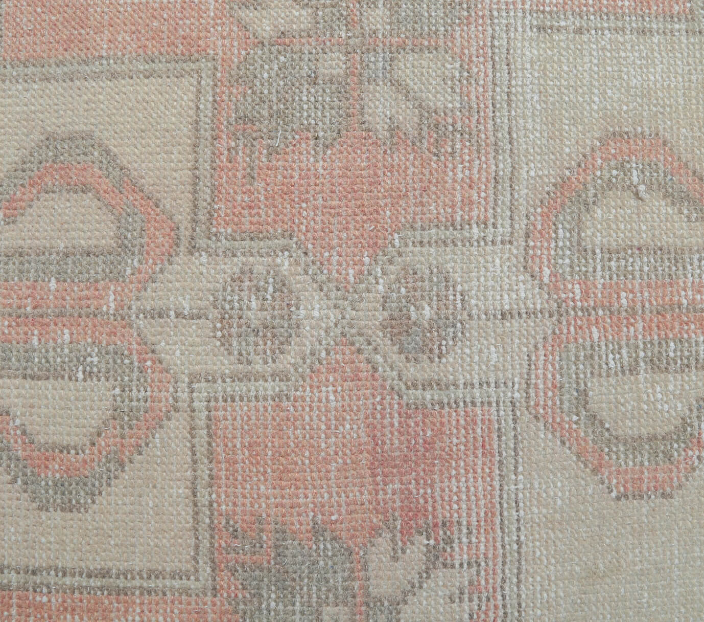 Halope rug: 1970s handmade Anatolian rug with tribal motifs and cotton backing