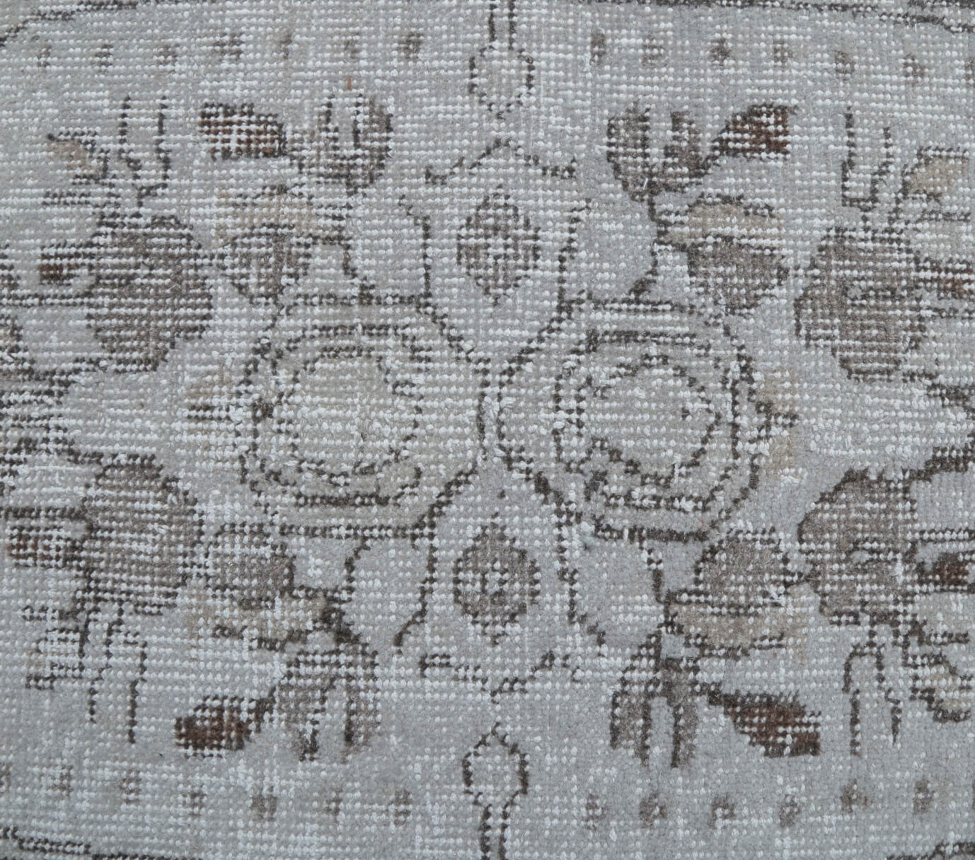 4x8 Vintage Anatolian Handmade Gray Oriental Area Rug