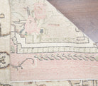 Phemekleia runner: 1970s handmade Anatolian runner with oriental motifs and cotton backing