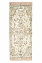 4x9 Wool Vintage Runner Rug