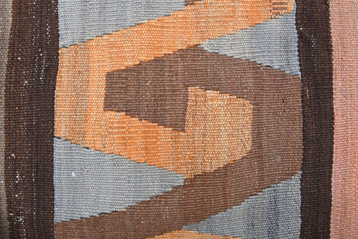 5x10 Wool Vintage Kilim Runner Rug