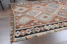 5x11 Wool Vintage Wide Kilim Runner Rug