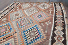 5x11 Wool Vintage Wide Kilim Runner Rug
