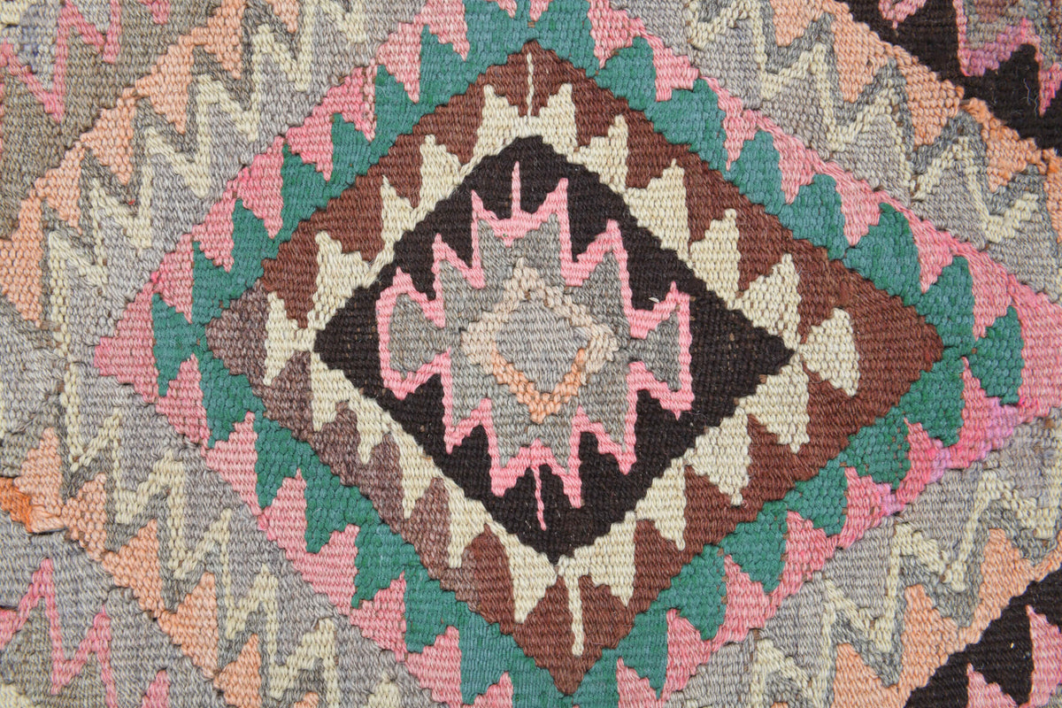 5x11 Wool Vintage Wide Kilim Runner Rug