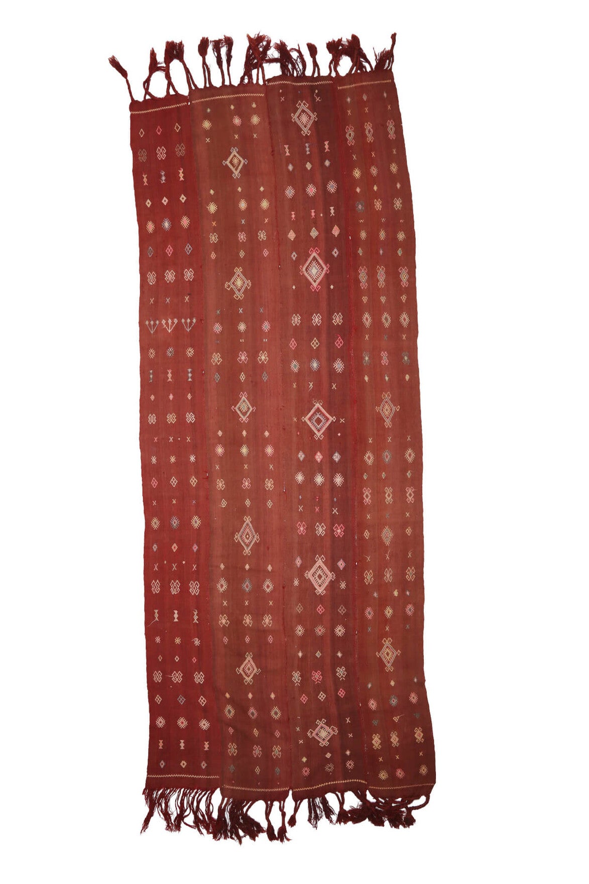 5x14 Red Vintage Wide Kilim Runner Rug
