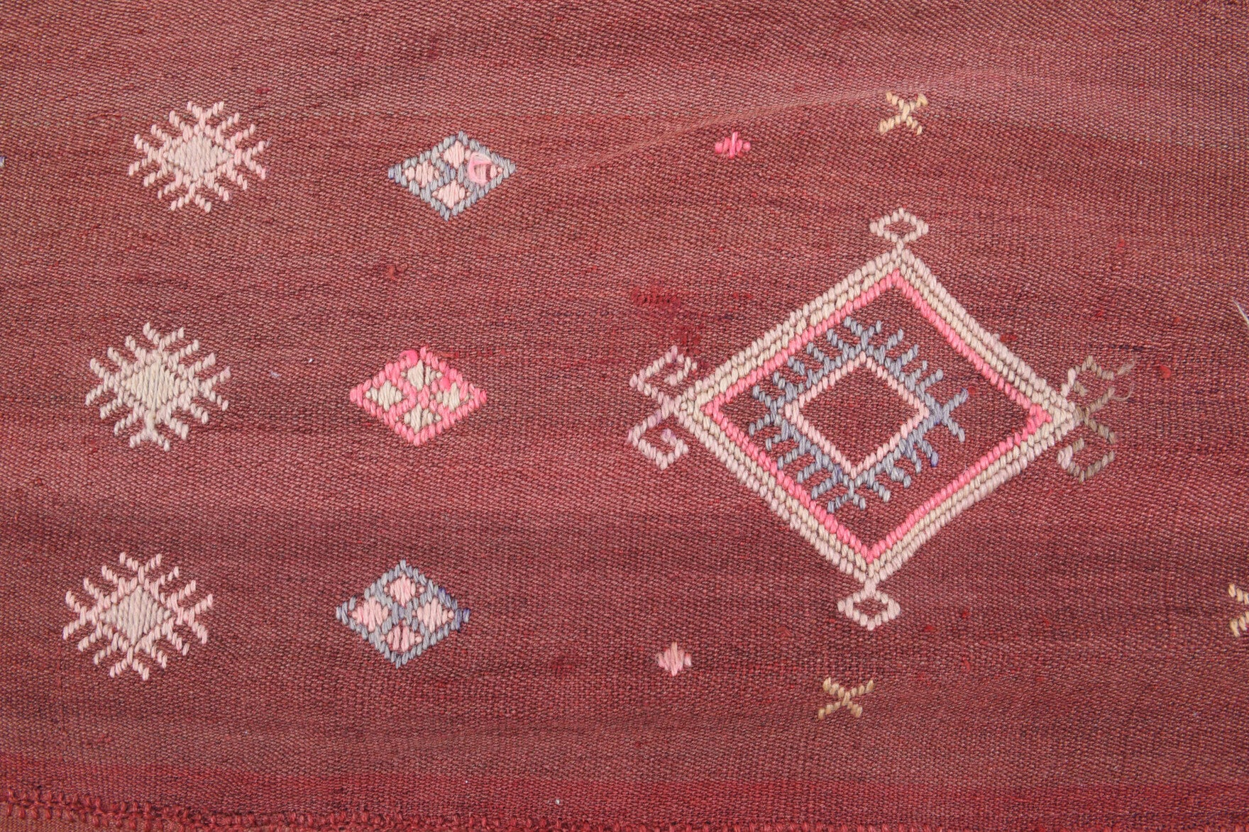 5x14 Red Vintage Wide Kilim Runner Rug