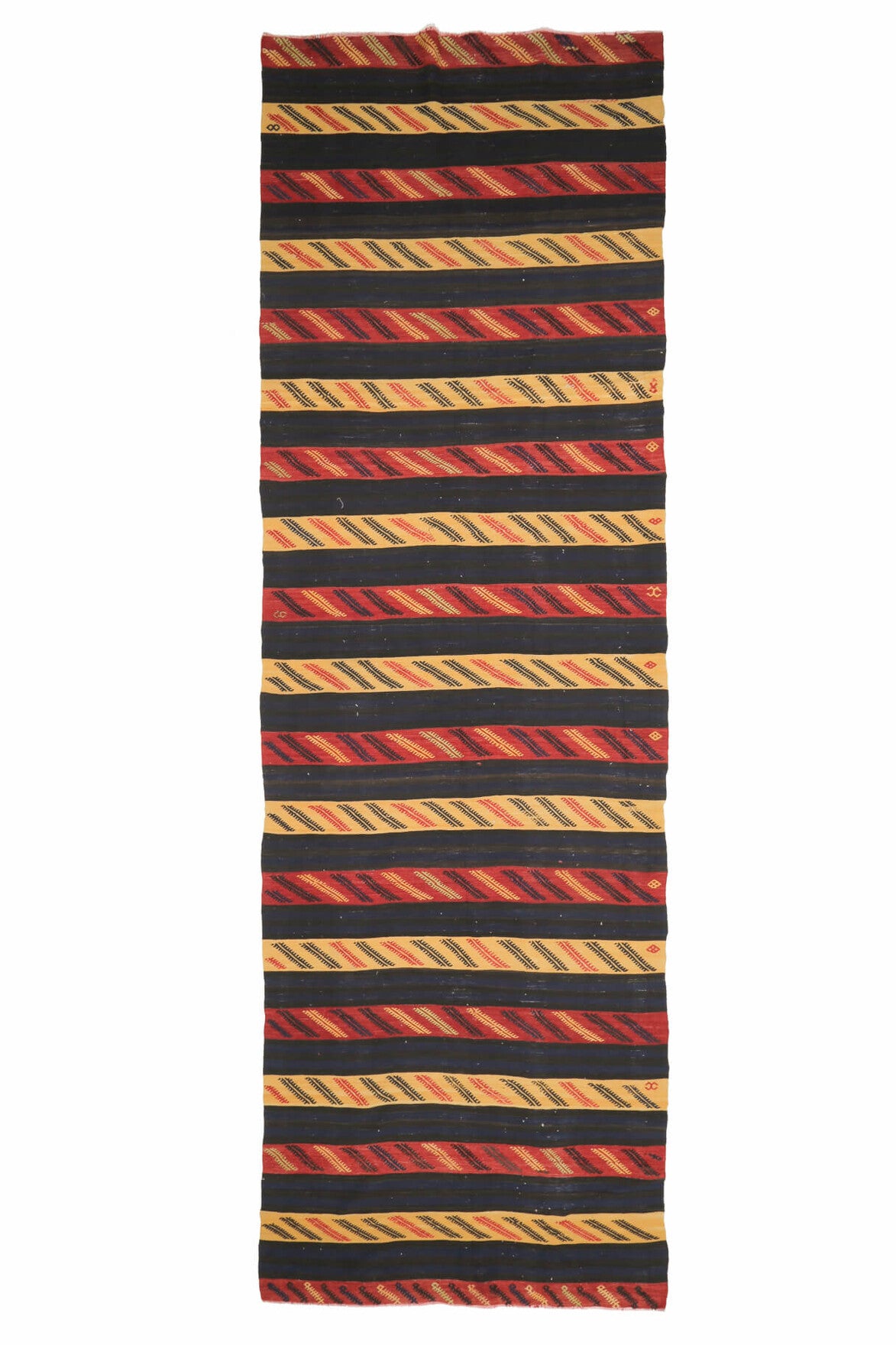 5x15 Wool Vintage Kilim Runner Rug