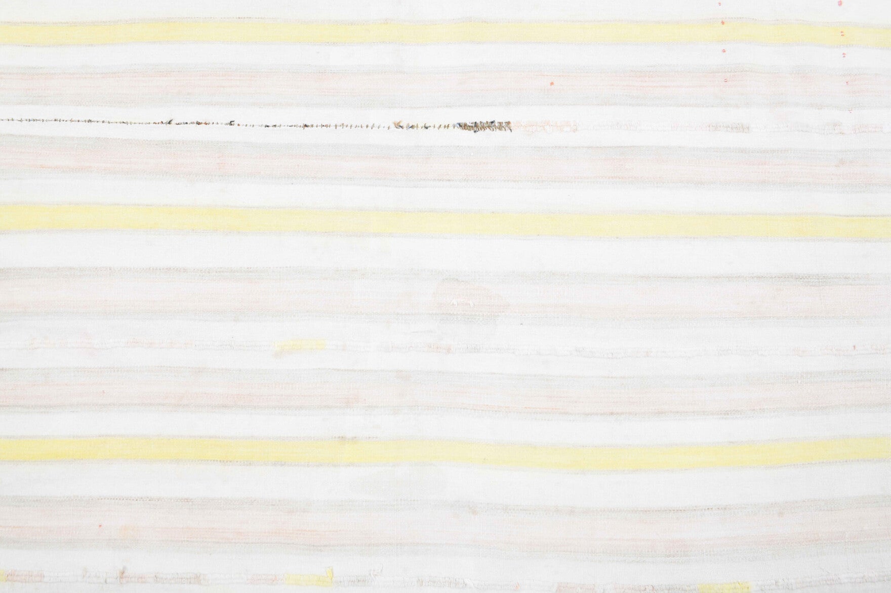 Berrakbahar kilim: 1960s handwoven flatweave Anatolian kilim with striped motifs