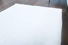 5x6 Solid White Vintage Area Rug