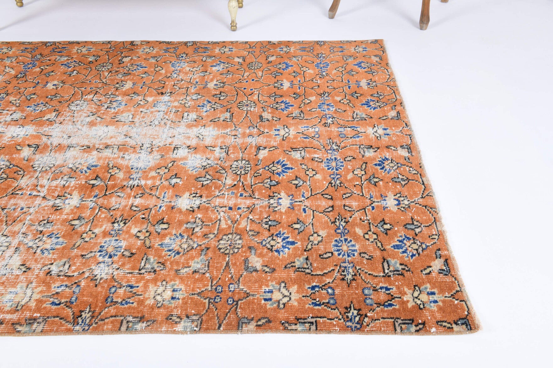 One-of-a-kind 1970s Anatolian vintage area rug in wool, 4'9" x 7'1"