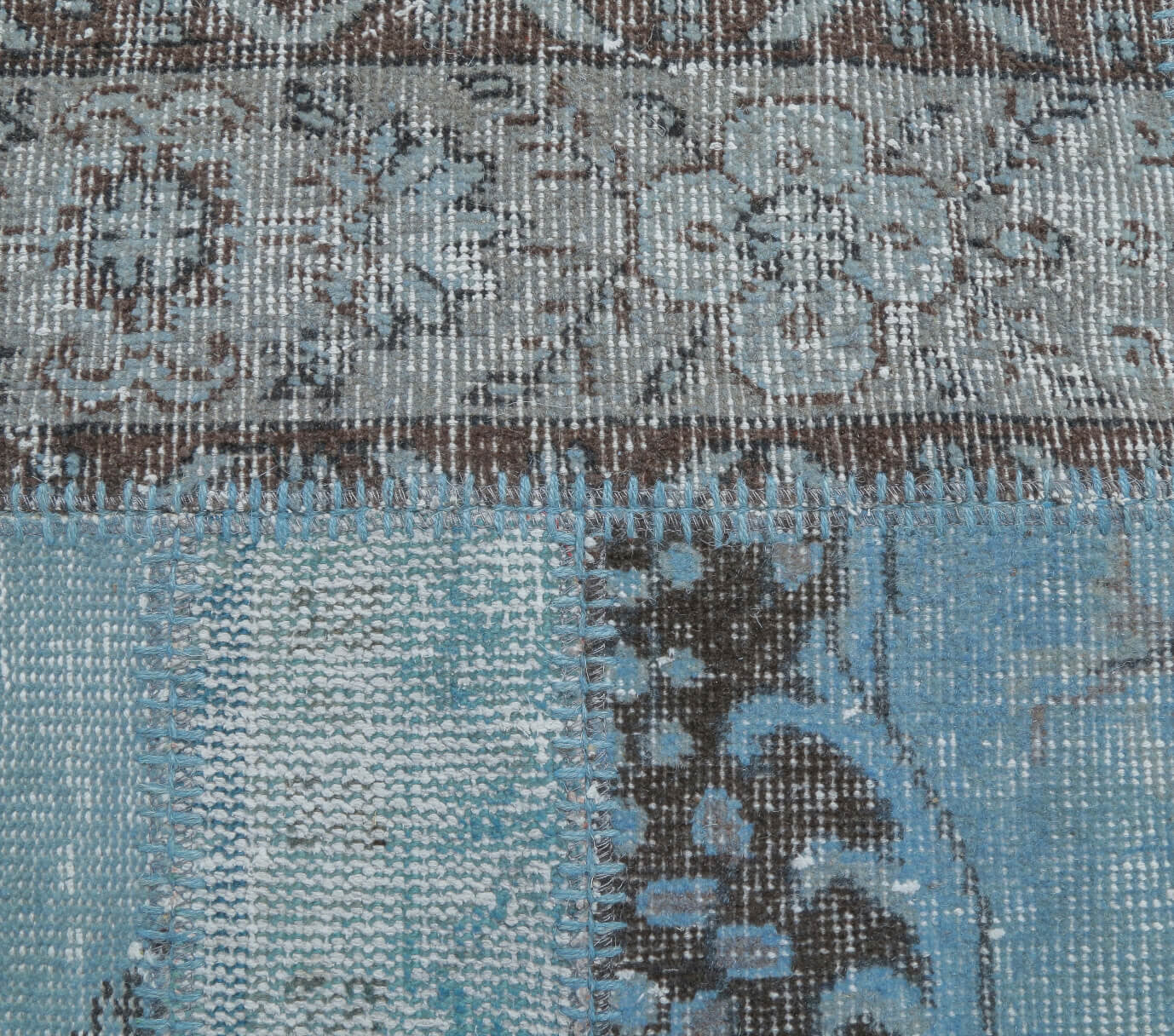 Hipponoe rug: 1970s handmade Anatolian rug with abstract motifs and cotton backing