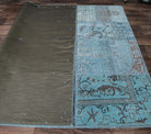 Authentic Anatolian vintage patchwork area rug (1970s) with abstract design – one-of-a-kind at Fame Rugs