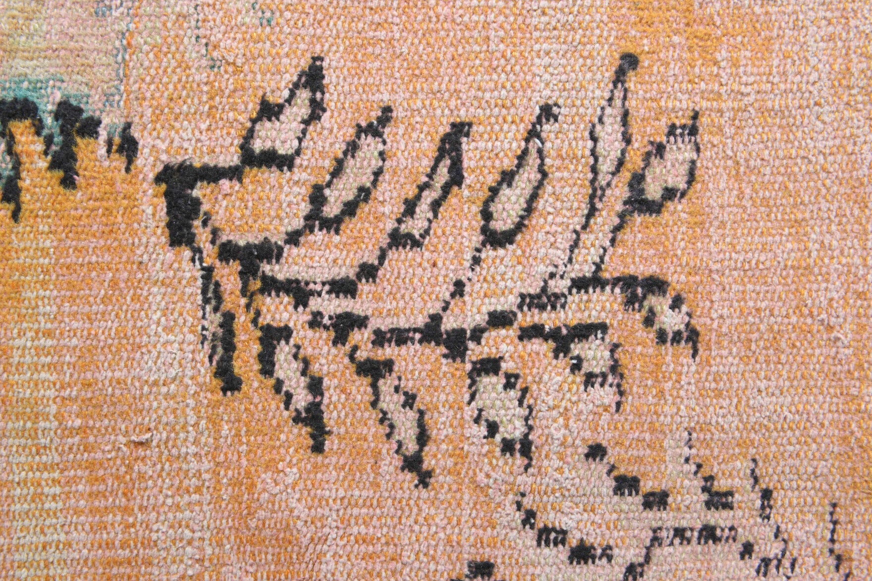 Authentic Anatolian vintage area rug (1970s) with oriental design – one-of-a-kind at Fame Rugs