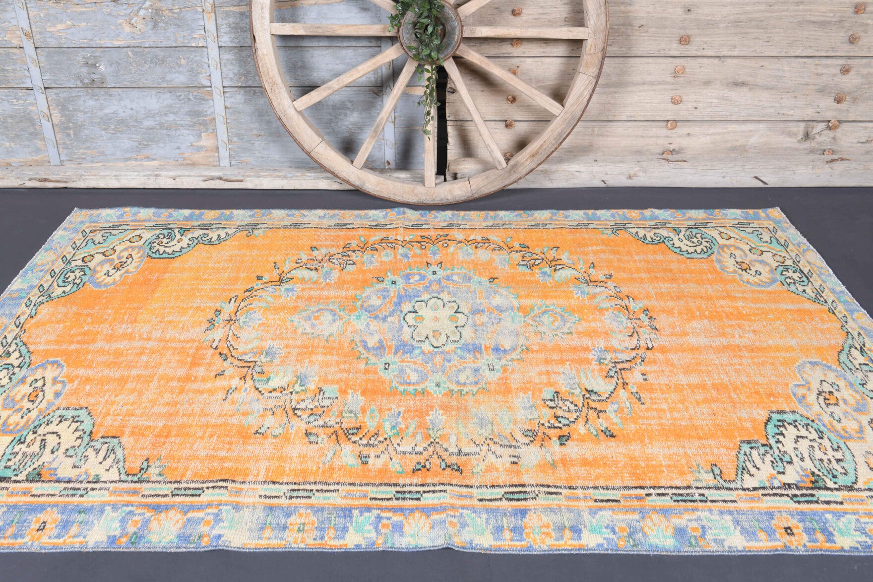 One-of-a-kind 1970s Anatolian vintage area rug in wool, 4'11" x 8'