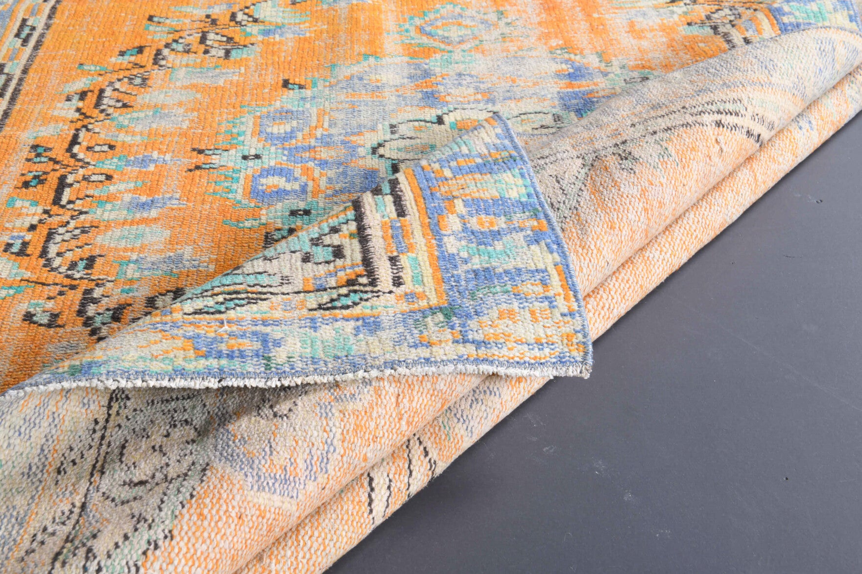 151x243 cm vintage Anatolian area rug – Foca, low pile, wool