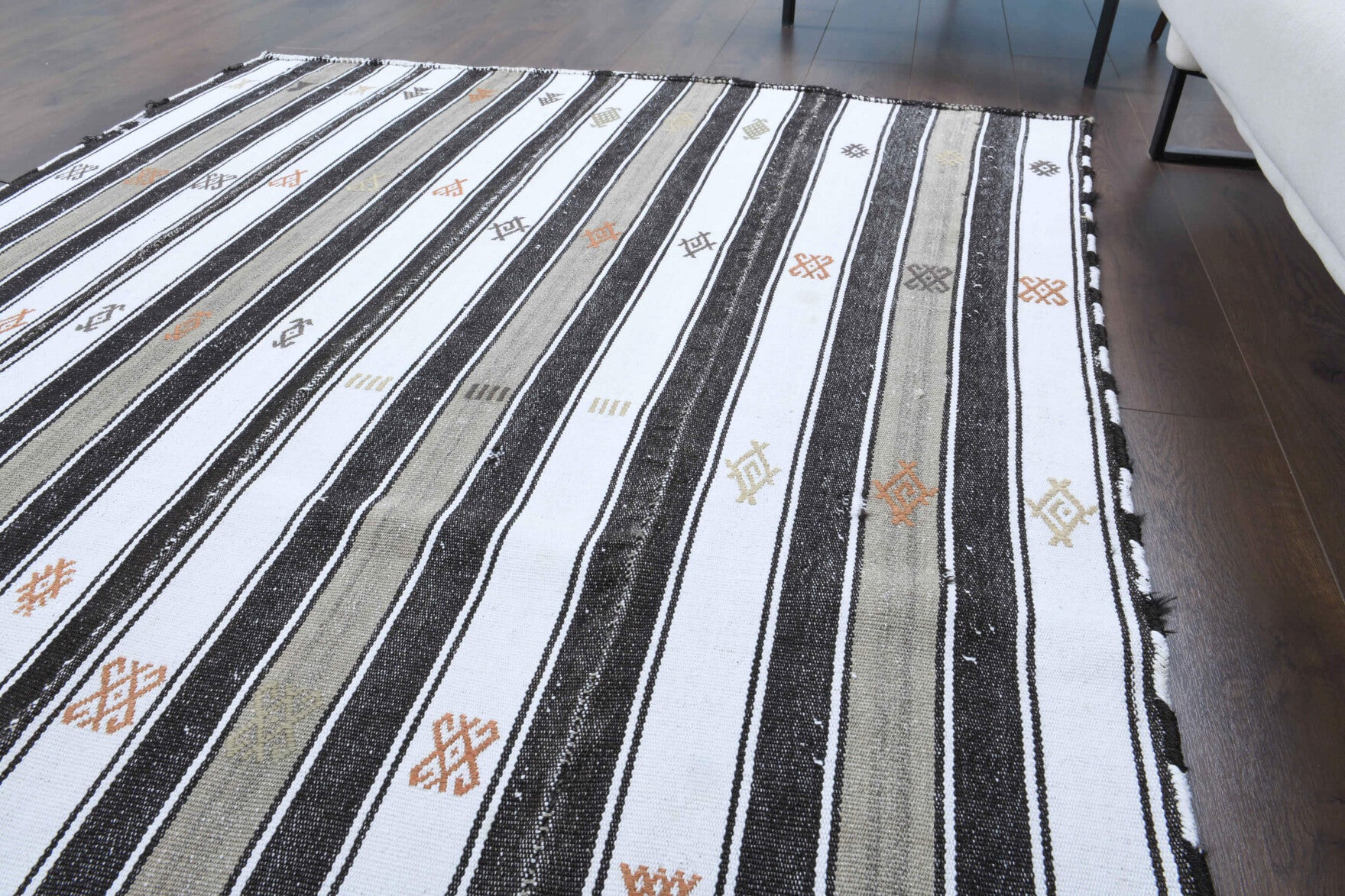 156x240 cm vintage Anatolian kilim rug – Eleuthegena, flatweave, wool