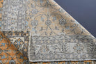 Dilasubnaz rug: 1970s handmade Anatolian rug with oriental motifs and cotton backing