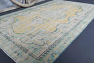 153x246 cm antique washed vintage Anatolian area rug – Hedypheme, low pile, wool