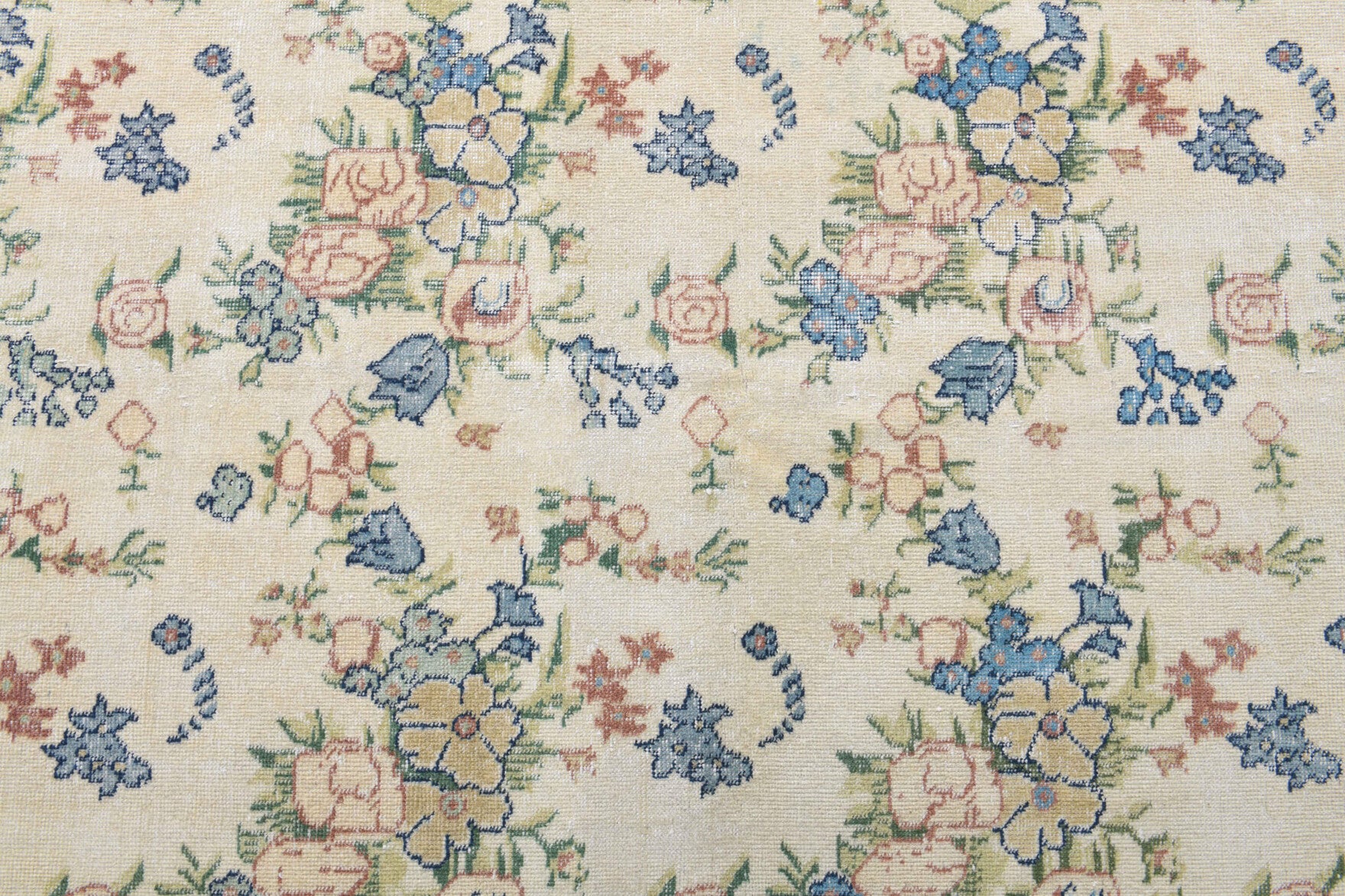 141x240 cm vintage Anatolian area rug – Hazanefruz, low pile, wool