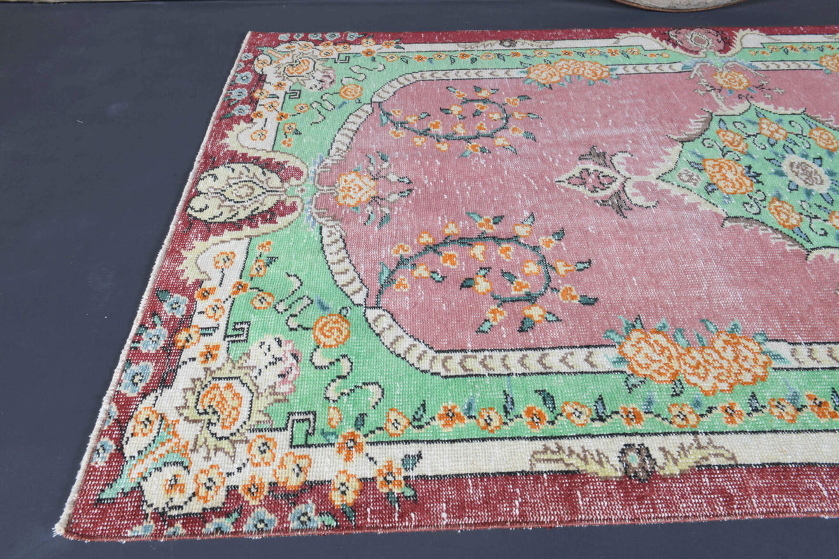 One-of-a-kind 1970s Anatolian vintage area rug in wool, 4'8" x 7'7"