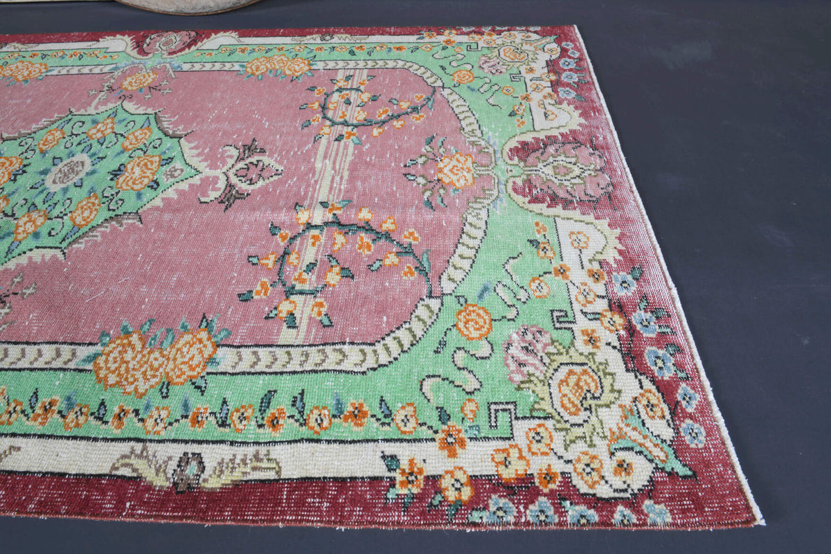 141x230 cm vintage Anatolian area rug – Goksunur, low pile, wool