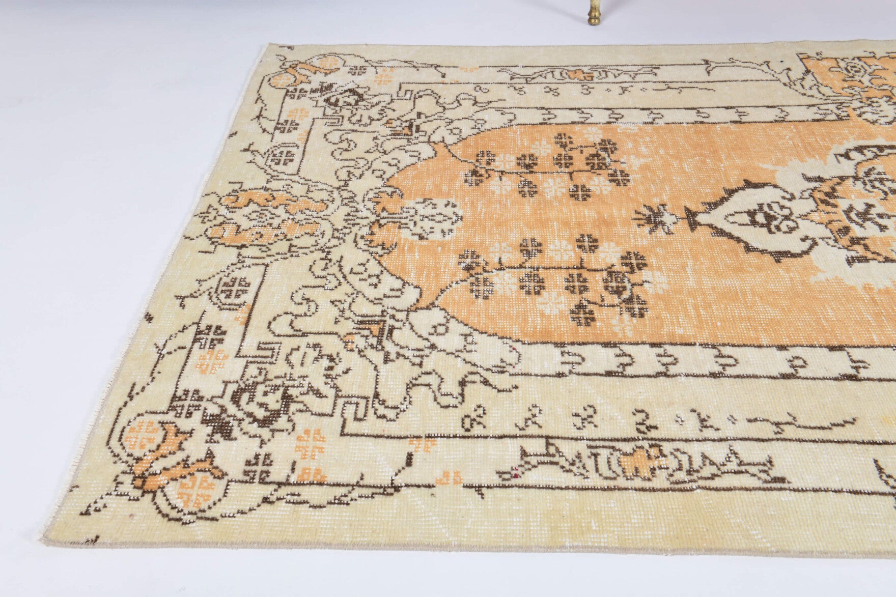 One-of-a-kind 1970s Anatolian vintage area rug in wool, 4'8" x 7'11"