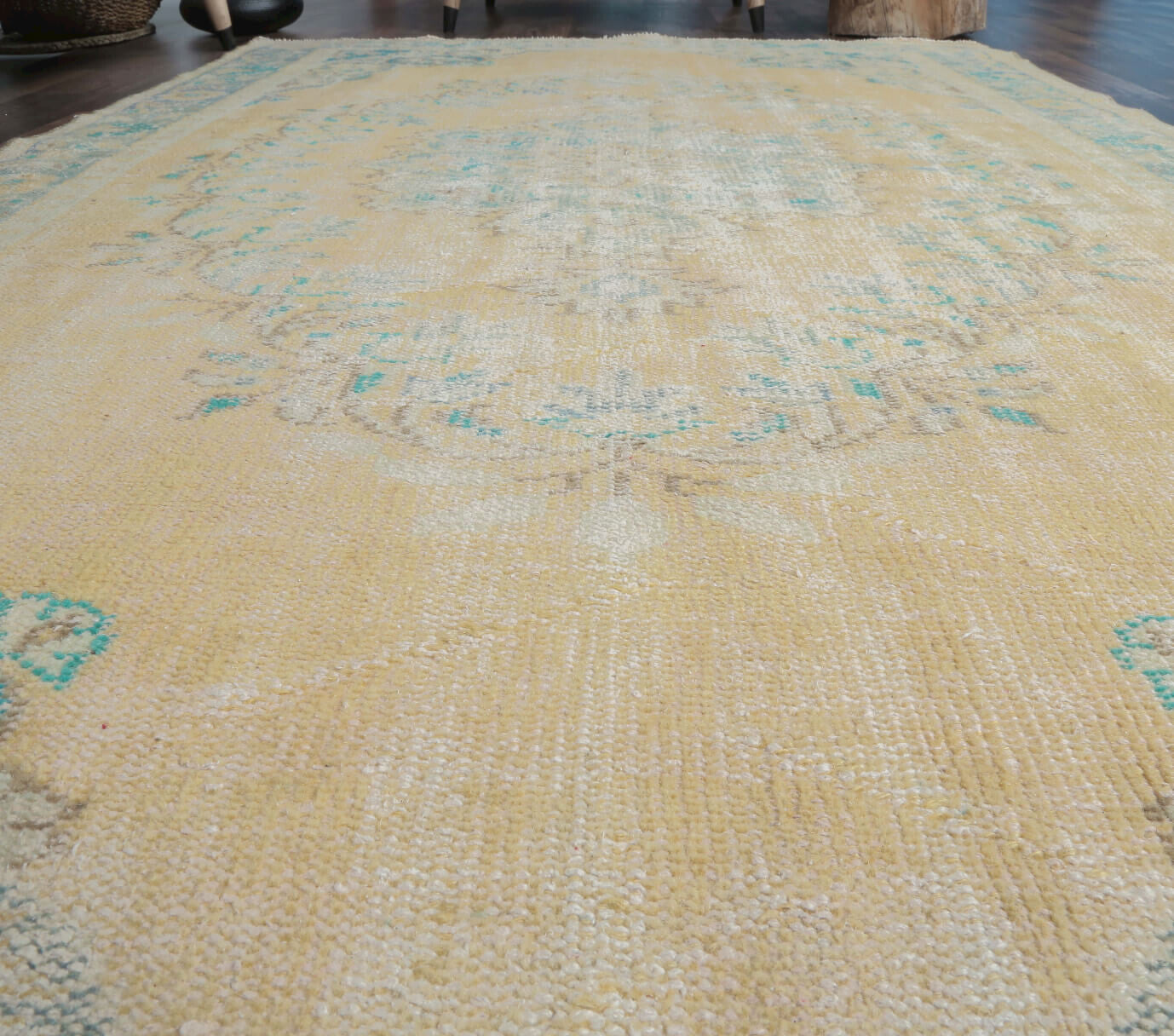 149x236 cm vintage Anatolian area rug – Ionianassa, low pile, wool